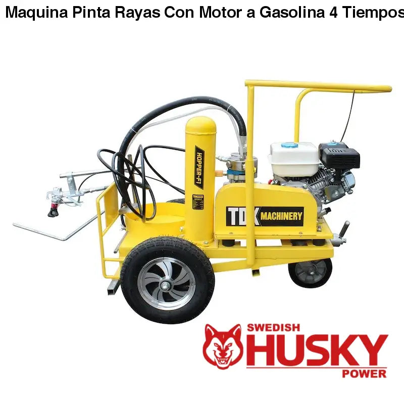 Maquina Pinta Rayas Con Motor a Gasolina 4 Tiempos 6.5 Hp