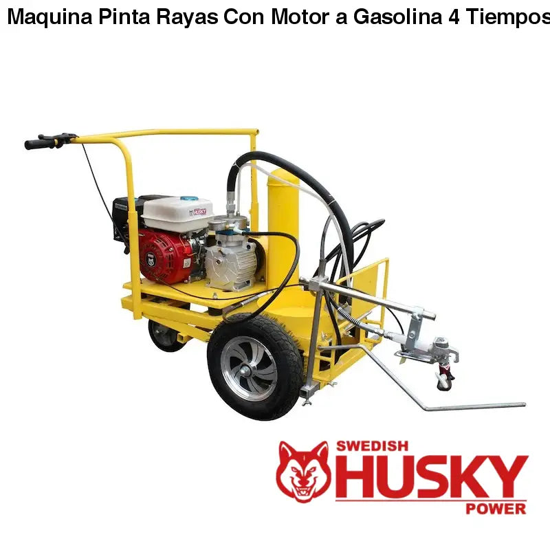 Maquina Pinta Rayas Con Motor a Gasolina 4 Tiempos 6.5 Hp