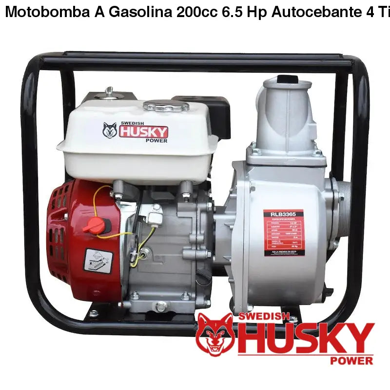 Motobomba A Gasolina 200cc 6.5 Hp Autocebante 4 Tiempos 3x3
