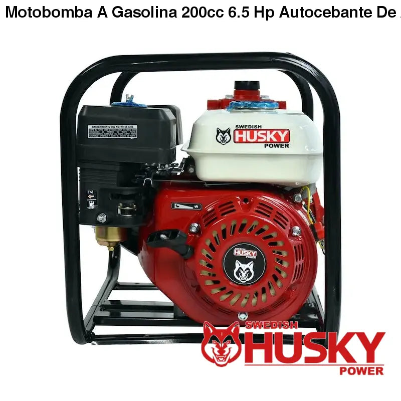 Motobomba A Gasolina 200cc 6.5 Hp Autocebante De Alta