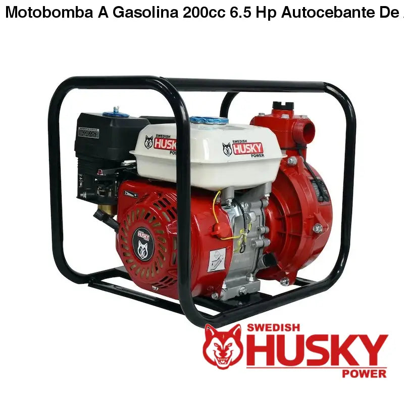 Motobomba A Gasolina 200cc 6.5 Hp Autocebante 4 Tiempos 3x3 Husky RLB3365M