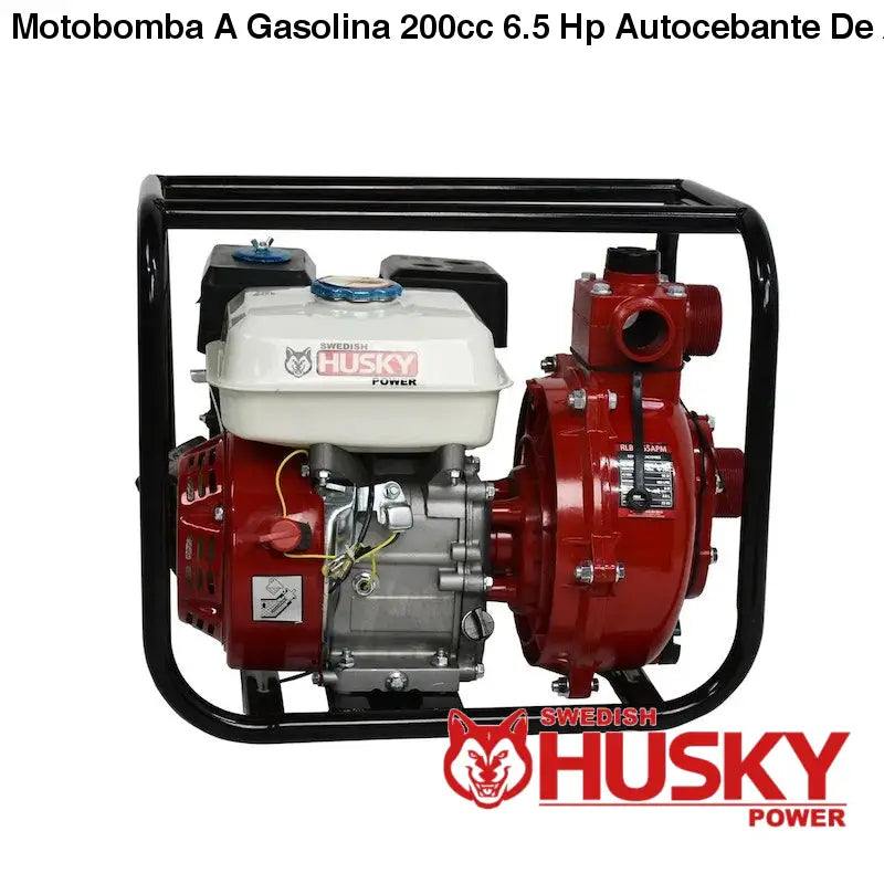 Motobomba A Gasolina 200cc 6.5 Hp Autocebante De Alta