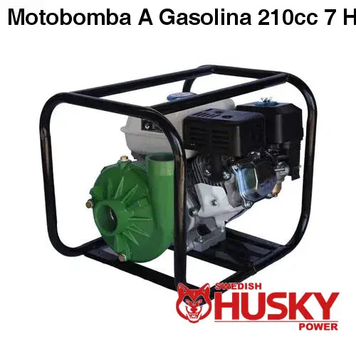 Motobomba A Gasolina 210cc 7 Hp Centrífuga 4 Tiempos 2x2