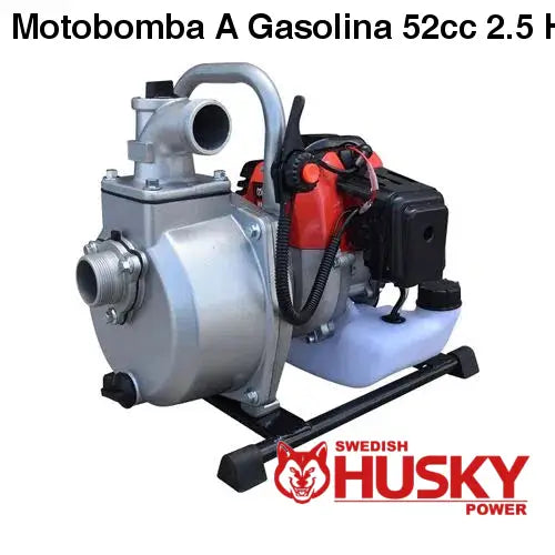Motobomba A Gasolina 200cc 6.5 Hp Autocebante 4 Tiempos 3x3 Husky RLB3365M