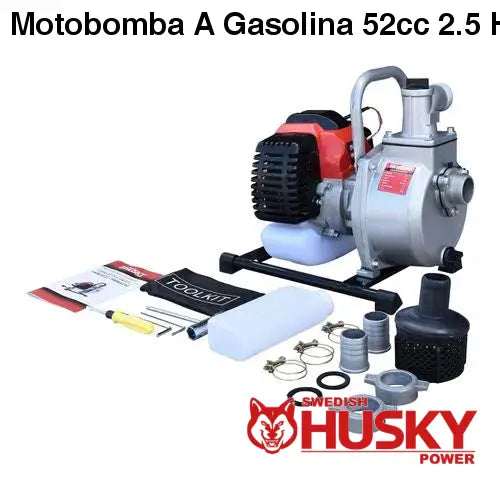 Motobomba A Gasolina 52cc 2.5 Hp Portátil Aucotcebante 2