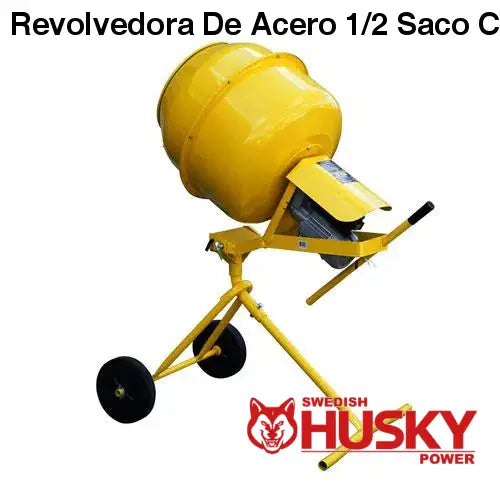 Revolvedora De Acero 1/2 Saco Con Motor Eléctrico 1.2 Hp Husky Power M